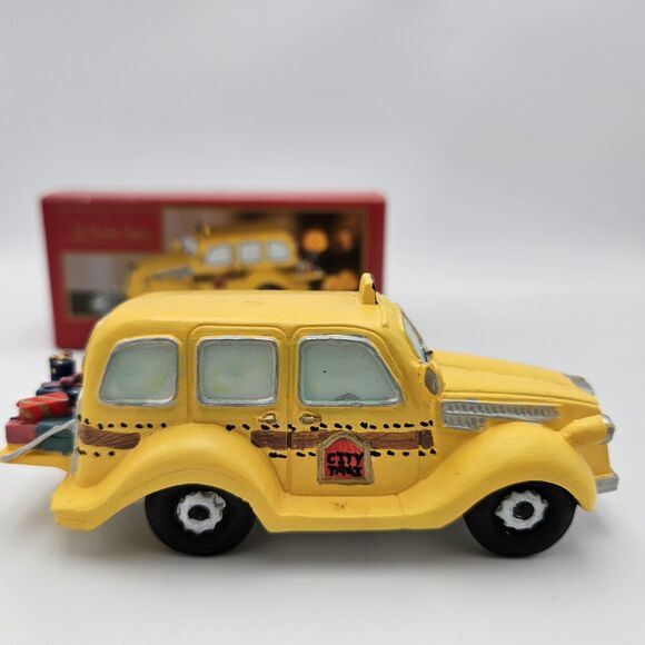 The Village Collection St Nicholas Square City Taxi Vintage Christmas‎ - Picture 2 of 4